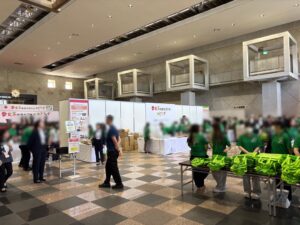 食育推進全国大会inとちぎロビーの様子
